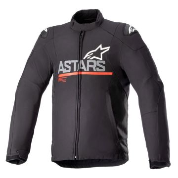 Alpinestars SMX Waterproof Jaqueta de moto Preto Cinza Escuro Vermelho Brilhante