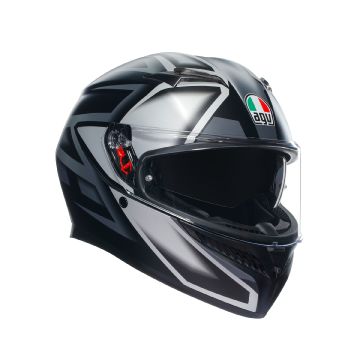 AGV K3 E2206 MPLK COMPOUND Capacete de rosto completo Matt Black Grey