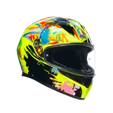 Capacete de rosto completo AGV K3 E2206 MPLK ROSSI WINTER TEST 2019 multicolor