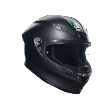 Casco integrale AGV K6 S  E2206 MPLK in fibra Nero Opaco