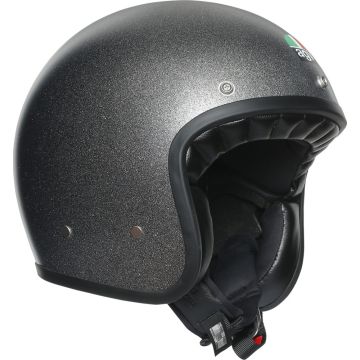 AGV X70 SOLID FLAKE jet helmet fiber Grey