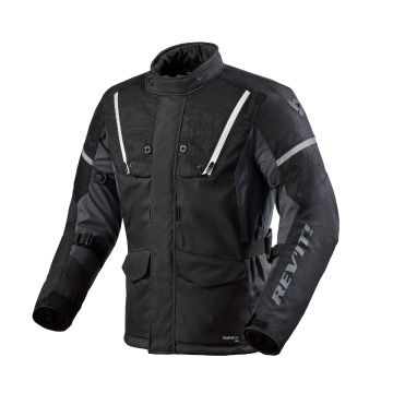 Rev'it Horizon 3 H2O moto touring jaqueta Preto Branco